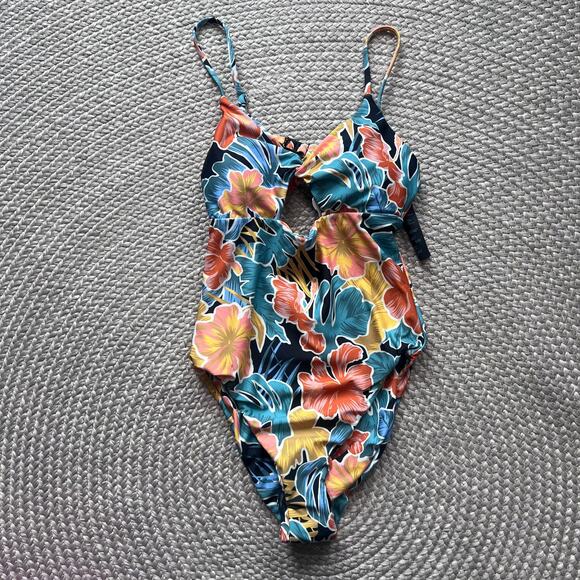 Volcom Take it Easy One Piece Swimsuit Sz XS - Picture 1 of 4